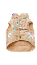 Chaleco acolchado beige