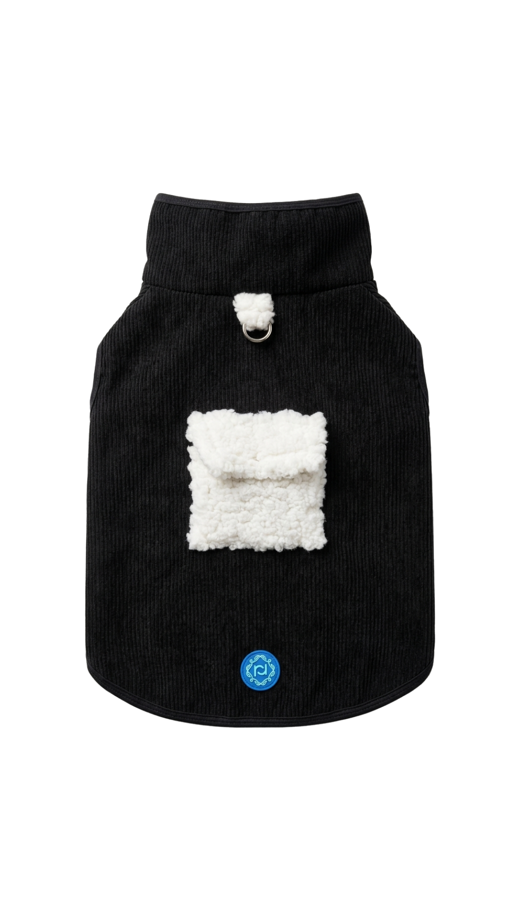 Chaleco corduroy negro