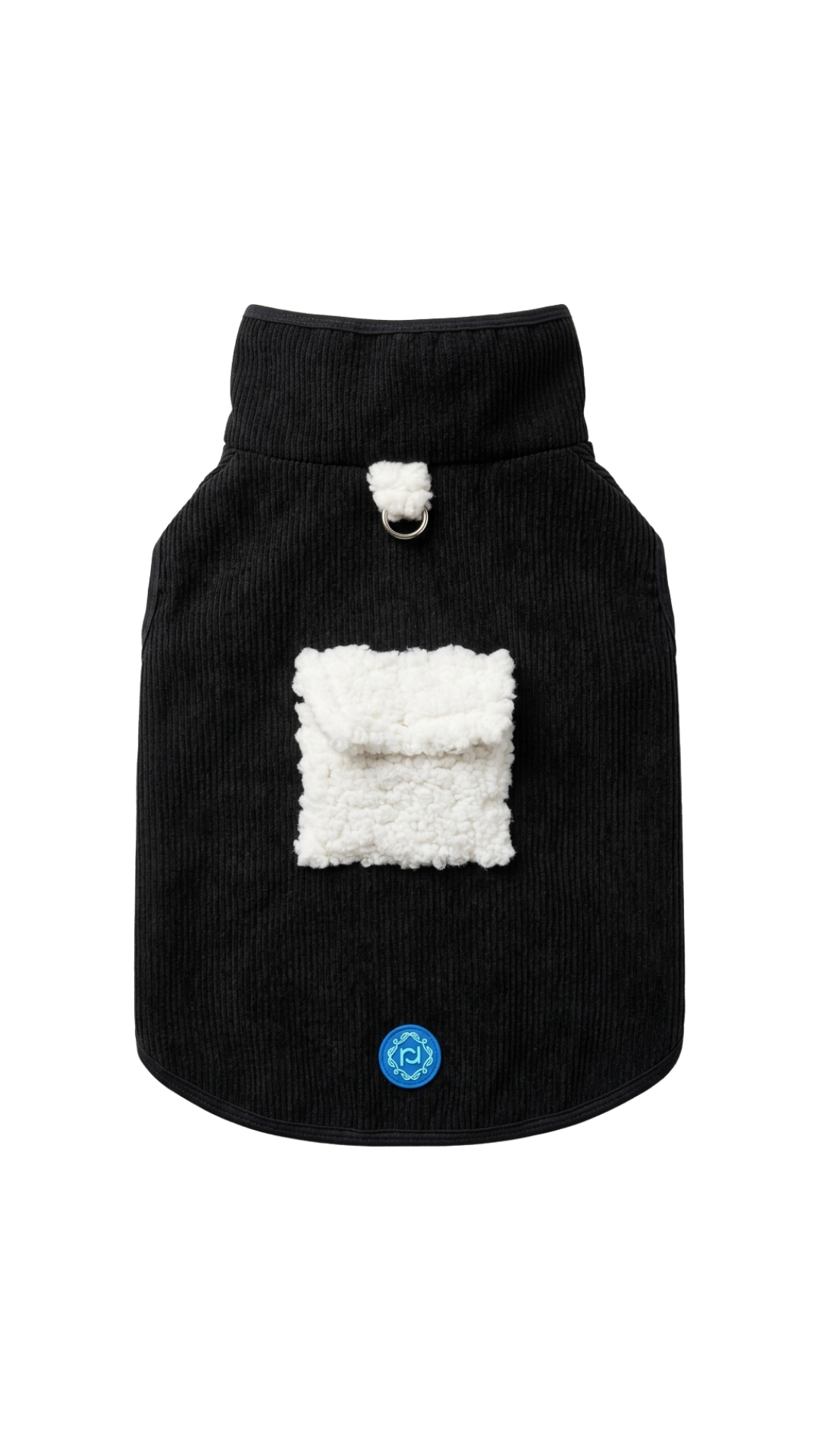 Chaleco corduroy negro