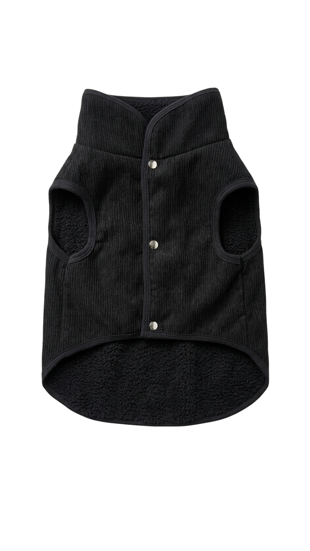 Chaleco corduroy negro