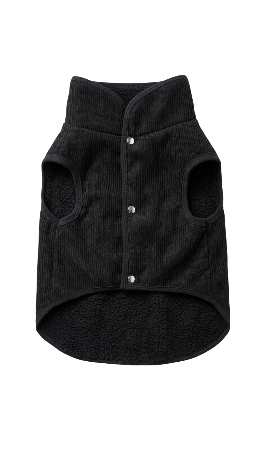 Chaleco corduroy negro